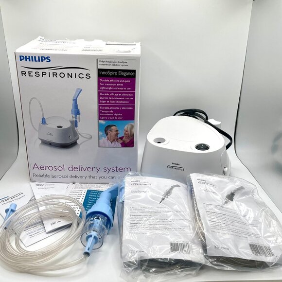 Philips Respironics InnoSpire Elegance Nebulizer Aerosol Unit w/ accessories - Picture 6 of 12